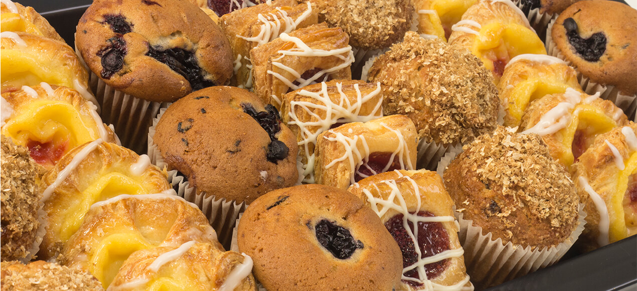 sweet finger food muffin and danish platter