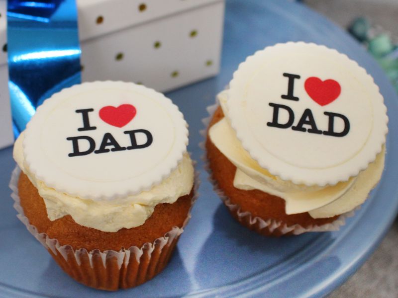 I Love Dad Cupcakes  Fathers Day Cake Miss Maud