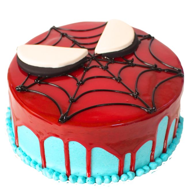 Spiderman Drip Cake