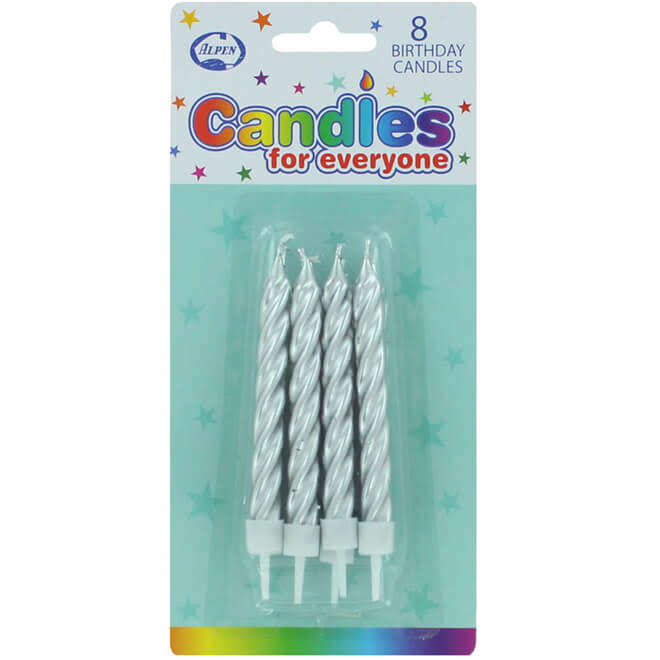 Candles - Silver 8 pack