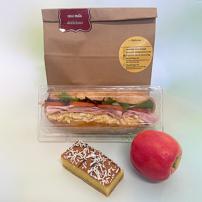 Ham & Creamy Egg Baguette Lunch Bag