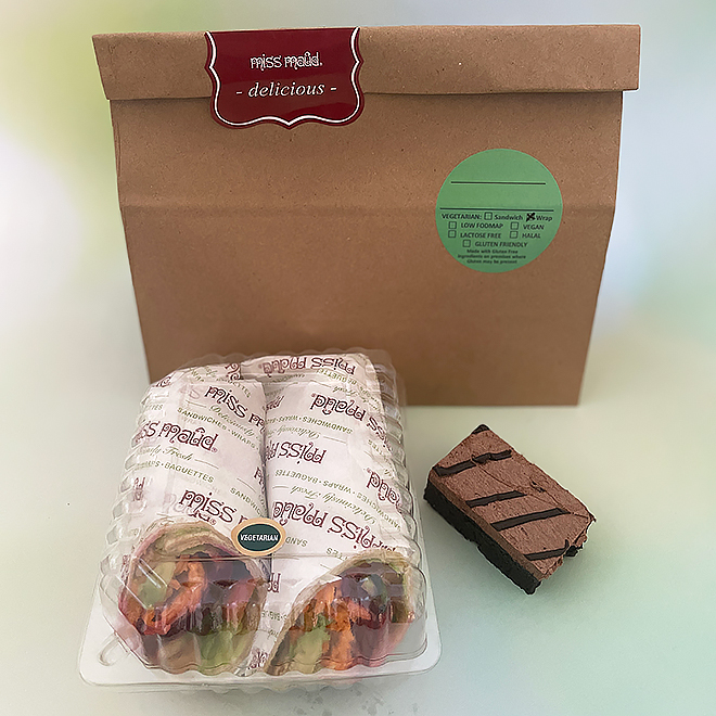 Vegetarian Wrap Lunch Bag