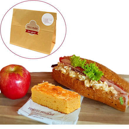 Ham & Creamy Egg Baguette Lunch Bag