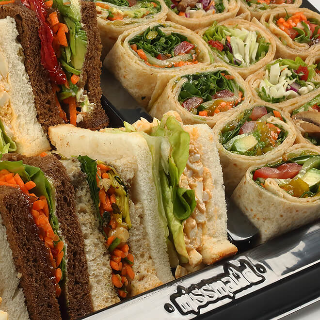 Combo Vegetarian Sandwich & Vegan Wrap