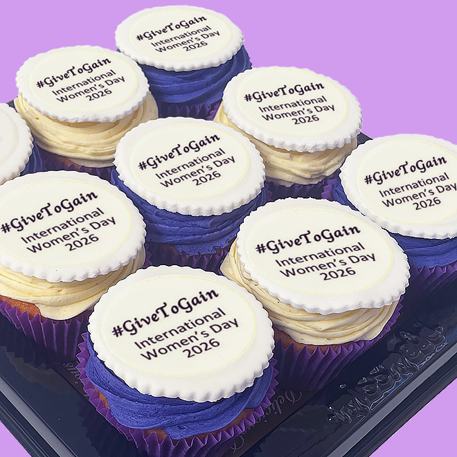 IWD #GiveToGain Cupcake Small Platter