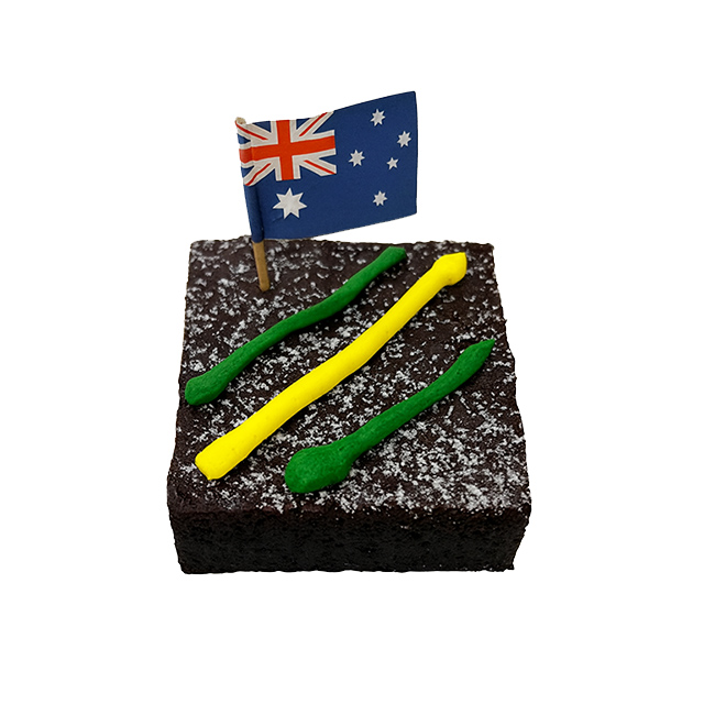 Australia Day Brownie