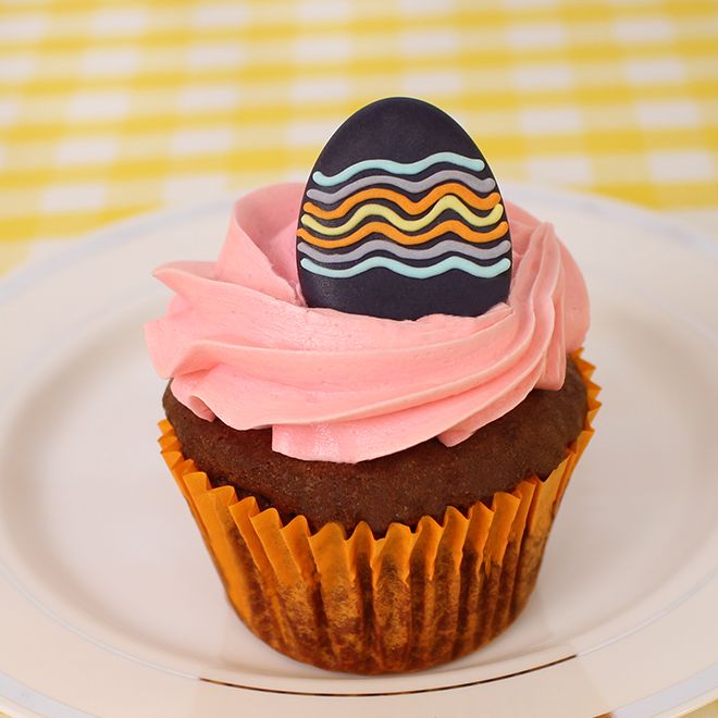 Easter G/Free Pink Cupcake Indiv