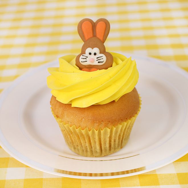Easter Yellow Cupcake Indiv
