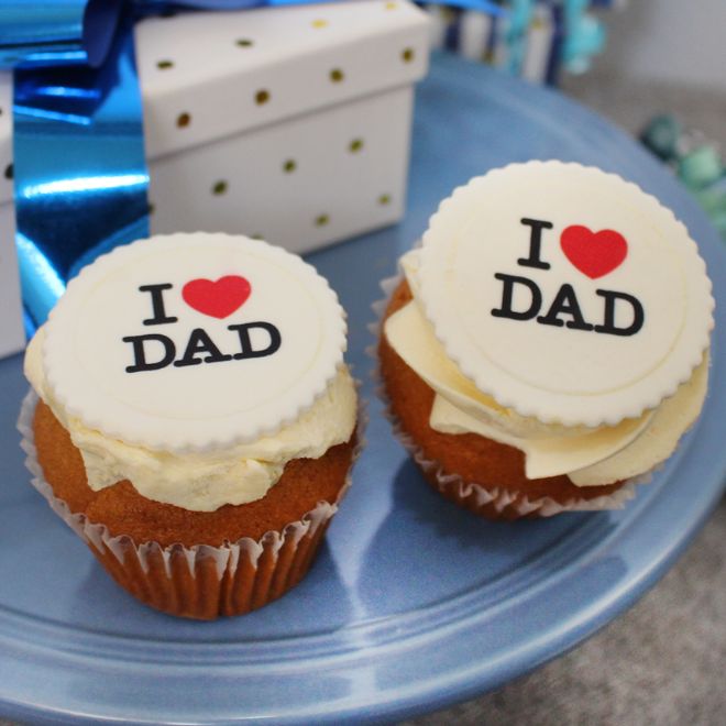 I Love Dad Cupcake (Indiv) - Fathers Day