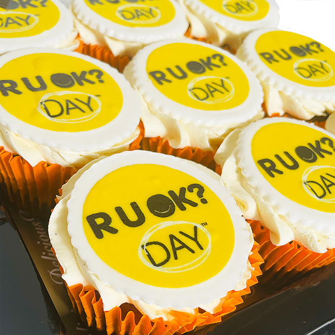 R U OK Gluten Free Cupcake Small Platter
