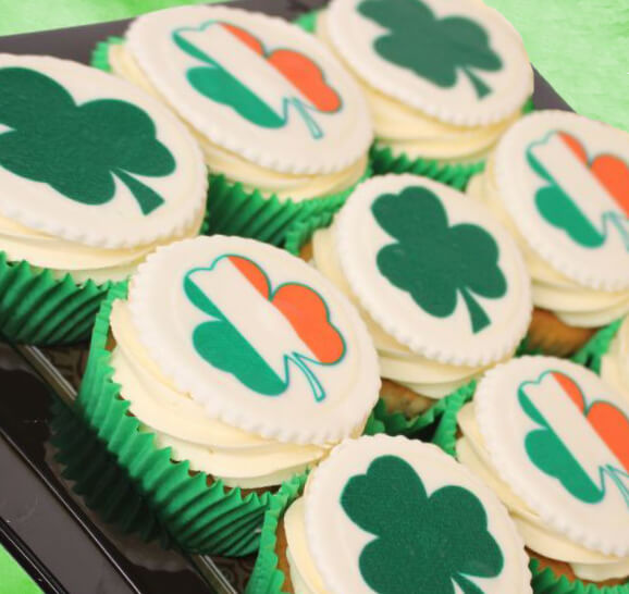 St Pat's Day Cupcake Small Platter