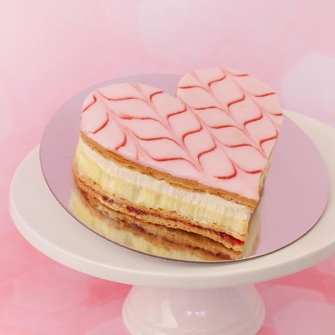 Vanilla Slice Heart - Valentines Day