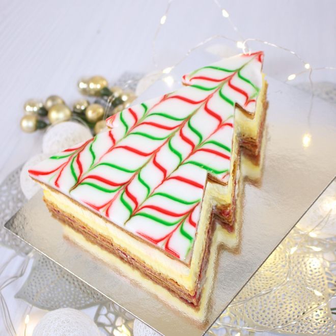 Vanilla Slice Christmas Tree